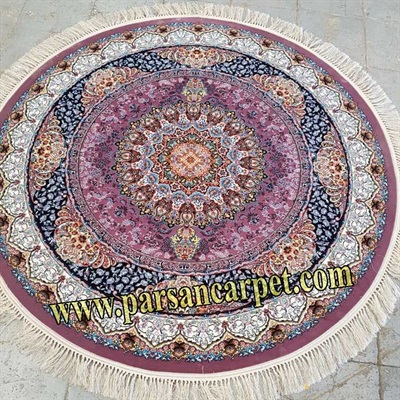 فرش گرد هزار شانه طرح آراد