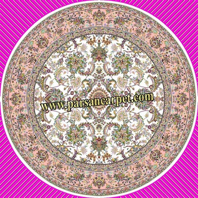 فرش گرد طرح باغ بهشت – فرش دایره 1200 شانه