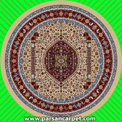 فرش گرد طرح گبه کد 16