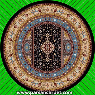فرش گرد طرح گبه کد 18