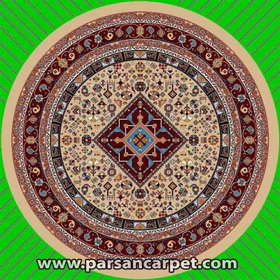 فرش گرد طرح گبه کد 24