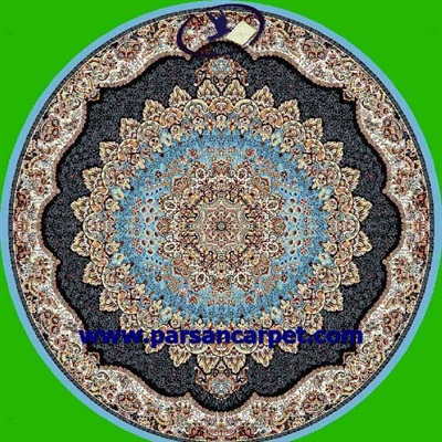 فرش گرد طرح ارکیده