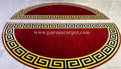 سفارش فرش نیم دایره ای سایز بزرگ طرح ورساچه