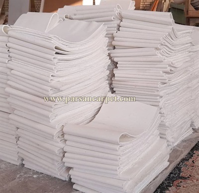 فروش عمده فرش خام سفید درجه یک 1200 شانه
