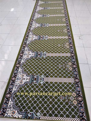قیمت عمده سجاده فرش 700 شانه سبز محرابی