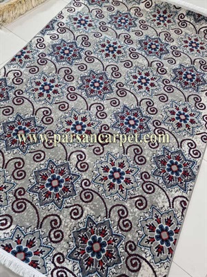 قیمت عمده گلیم ماشینی درجه یک طوسی کاشان کد 164