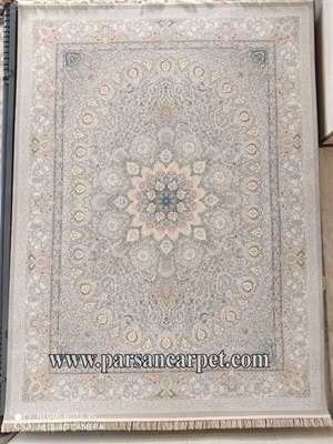 فروش فرش 1200 شانه نقره ای کاشان کد 23301