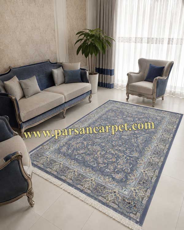 فرش 700 شانه طرح آترین دلفینی نخ ورژن