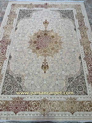فرش 700 شانه اکریلیک صدفی کد 439 | کیفیت درجه یک بافت دستباف گونه