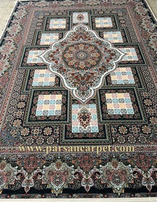 کارخانه فرش هفتصد شانه ارزان کاشان کد 9003