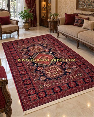 فرش 700 شانه سنتی بلوچی قرمز کد 5800