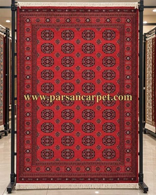 فرش 700 شانه سنتی بلوچی کد 4646 لاکی قرمز