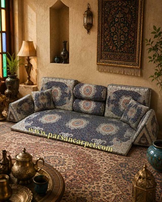 فروش مستقیم پشتی عربی شاه نشین از تولیدی - پشتی خلیجی درجه یک