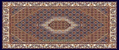 فروش اینترنتی پشتی سنتی فرش مدل بیجار لاکی