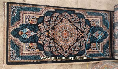 قیمت سفارش پشتی فرش طرح لوکس کاشان