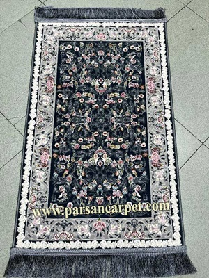 پشتی فرش 1200 شانه مدل افشان سرمه ای درجه یک