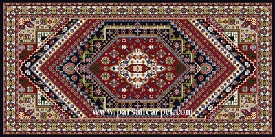 پشتی فرش ماشینی طرح سنتی برای سفره خانه