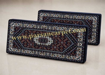 پشتی فرش ماشینی دیواری طرح بیجار سنتی قرمز