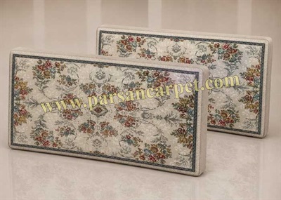 پشتی فرش دیواری 1200 شانه طرح افشان کرم