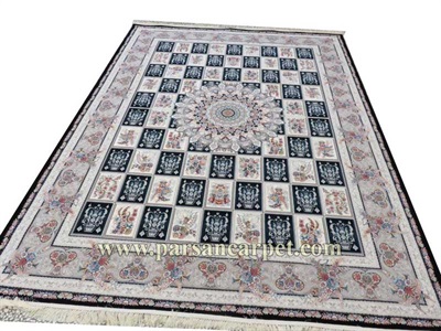 کارخانه فرش 700 شانه مدل فانوس کاشان