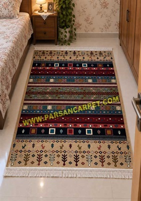 گبه ماشینی سنتی کد 500 رنگ بژ