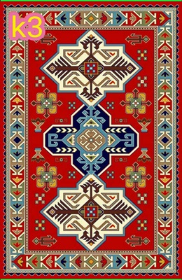 گلیم 8 رنگ کد 3