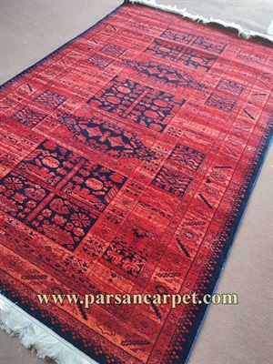 گلیم فرش ماشینی سنتی طرح گبه 350 شانه کد  3118