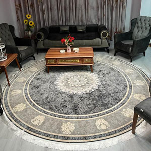 فرش گرد و بیضی