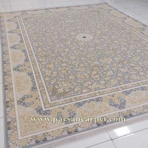فرش 1200 شانه هایبالک طرح پارمیس نقره ای