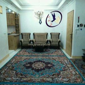فرش آبی طرح آیدا