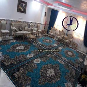 فرش آبی کاربنی 12 متری