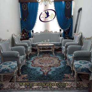 فرش آبی جدید