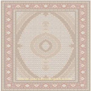 فرش 1200 شانه اکریلیک کرم ریزماهی چاپی