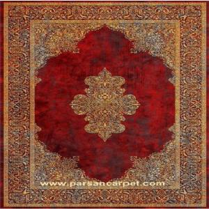 فرش اکریلیک چاپی لاکی قرمز 1200 شانه