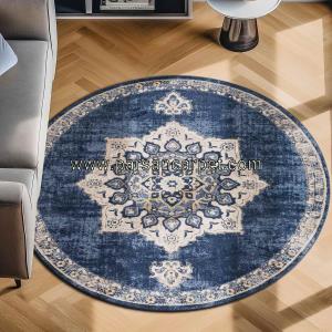 فرش دایره ای وینتیج چاپی