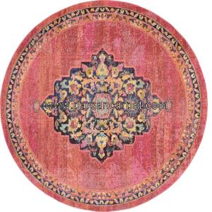 فرش دایره 1200 شانه ماشینی چاپی