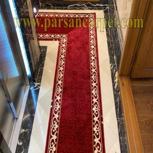 فرش راه پله رنگ لاکی