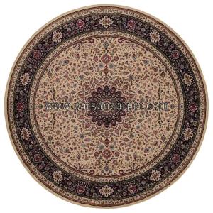 فرش گرد 1200 شانه کرم سنتی