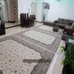 فرش طرح افشان اسلیمی گل برجسته