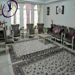 فرش 700 شانه طرح افشان کرم