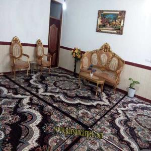 فرش طرح شهیاد سورمه ای 700 شانه