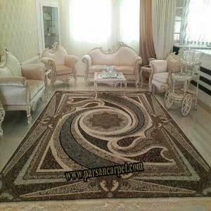 فرش طرح کهکشان 1000 شانه کرم