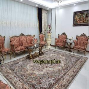 فرش طرح گلستان 1000 شانه ترمه ای