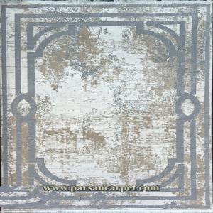 فرش طوسی جدید ساده 400 شانه