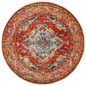 فرش ماشینی چاپی گرد سنتی