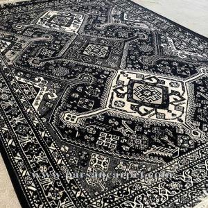 فرش ماشینی طوسی طرح سه حوض پتینه