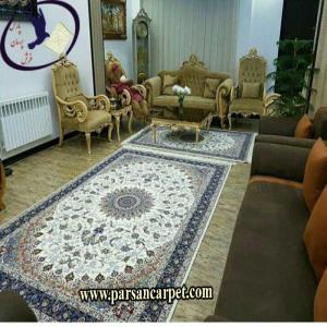 فرش کرم سرمه ای یلدا