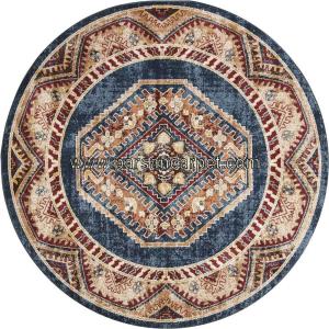 فرش دایره ای چاپی 1200 شانه سرمه ای