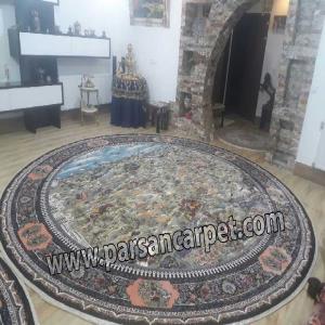 فرش گرد 1200 شانه شکارگاه