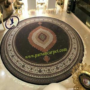 فرش گرد طرح ماهی اصیل 700 شانه